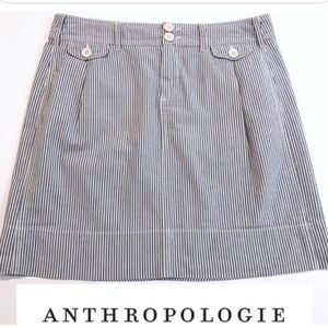 Anthropologie Paper Boy Seersucker Skirt - 4, NWOT